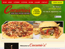 Tablet Screenshot of caesariospizza.com